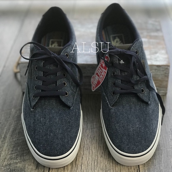 NWT VANS WinstonWashed Twill Navy Men’s AUTHENTIC - Picture 4 of 8